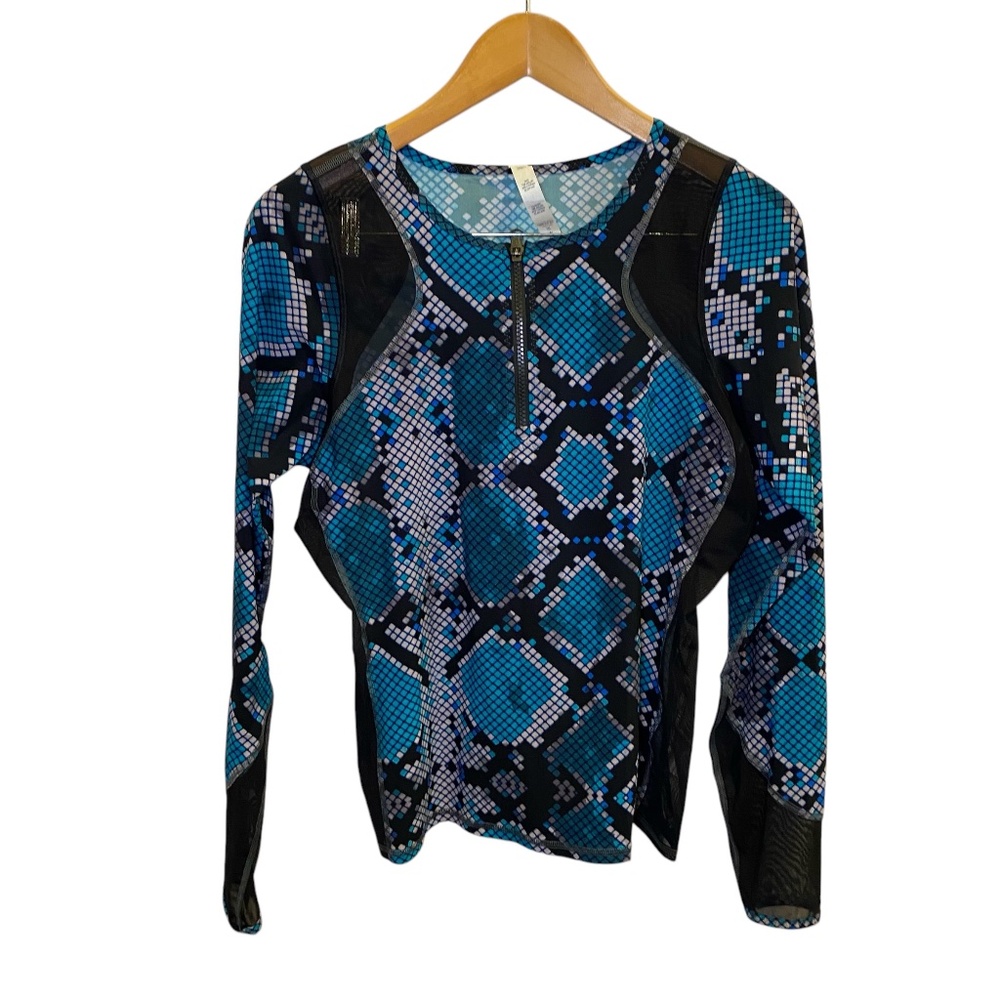 Lululemon Water: Sun Runner 1/2 Zip Siggy snake print sz 12